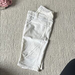 Hudson White Denim capri Jeans